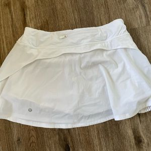 White Lululemon tennis skirt
